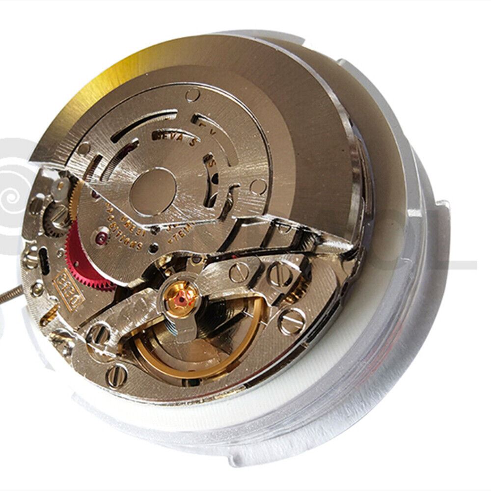 SA 3130 China Made watch featuring blue balance spring and mechanical automatic movement for accurate timekeeping.