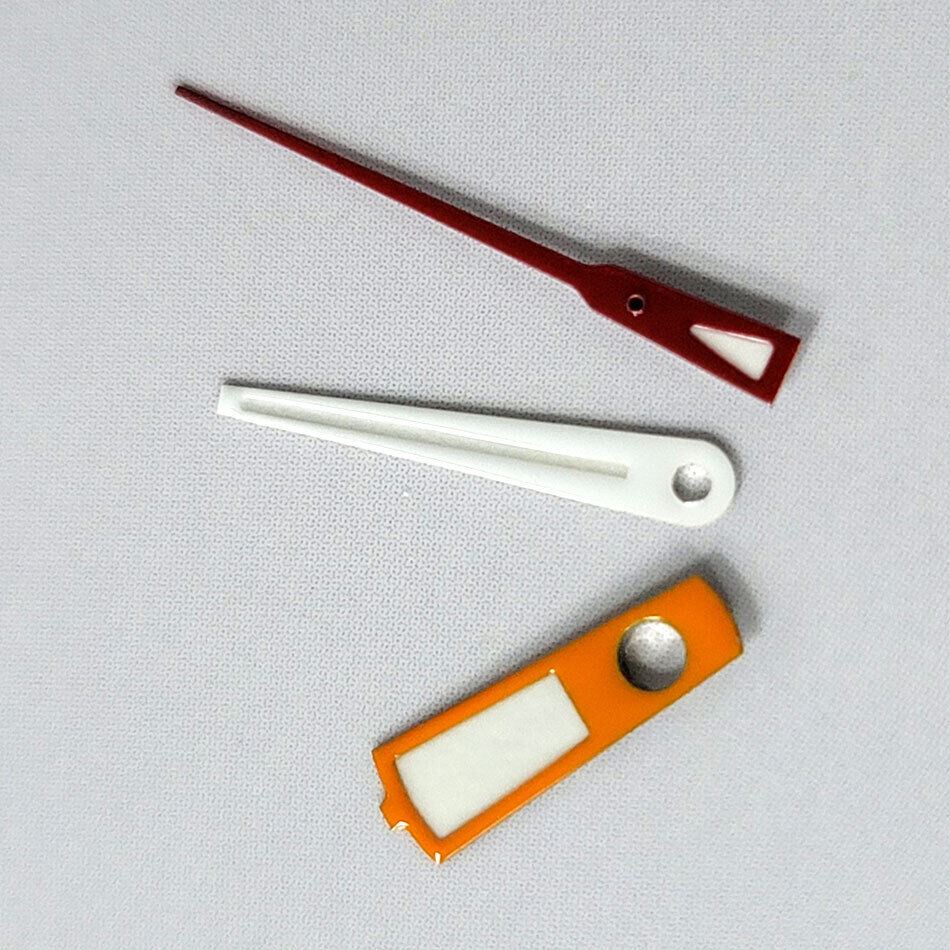 Green luminous watch hands set for NH35A/NH36A/4R36 movement, 3 hands in 7/11/12mm