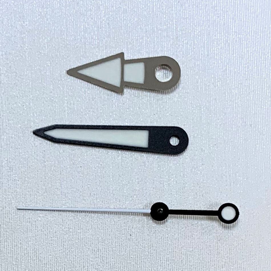 A9 brand green luminous watch hands set for NH35A/NH36A/4R36 movement, precise fit and readability.