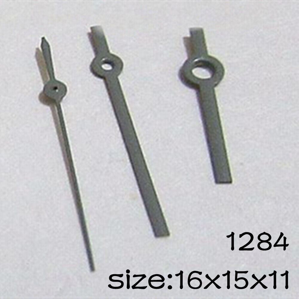 Set of NO.1284 watch hands for Miyota 2015 movement, sizes 16mm, 15mm, and 11mm, perfect for repair and customization.