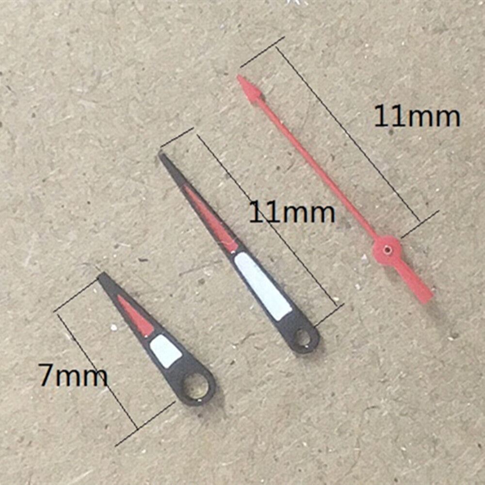 Colorful watch hands compatible with Miyota 2035 quartz movement, vibrant design for P1-H2-C12 models.
