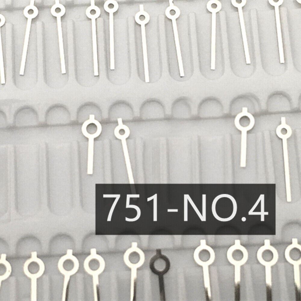 Silver two hands for Ronda 751 quartz watch movement, precise accessory.