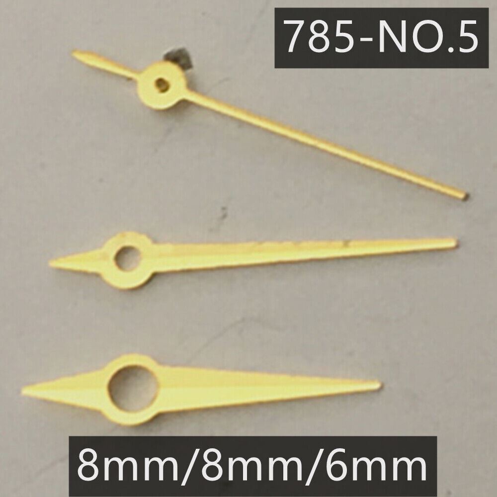 Golden Watch Hands for Ronda 785 3 Hands Quartz Watch Movement NO.5