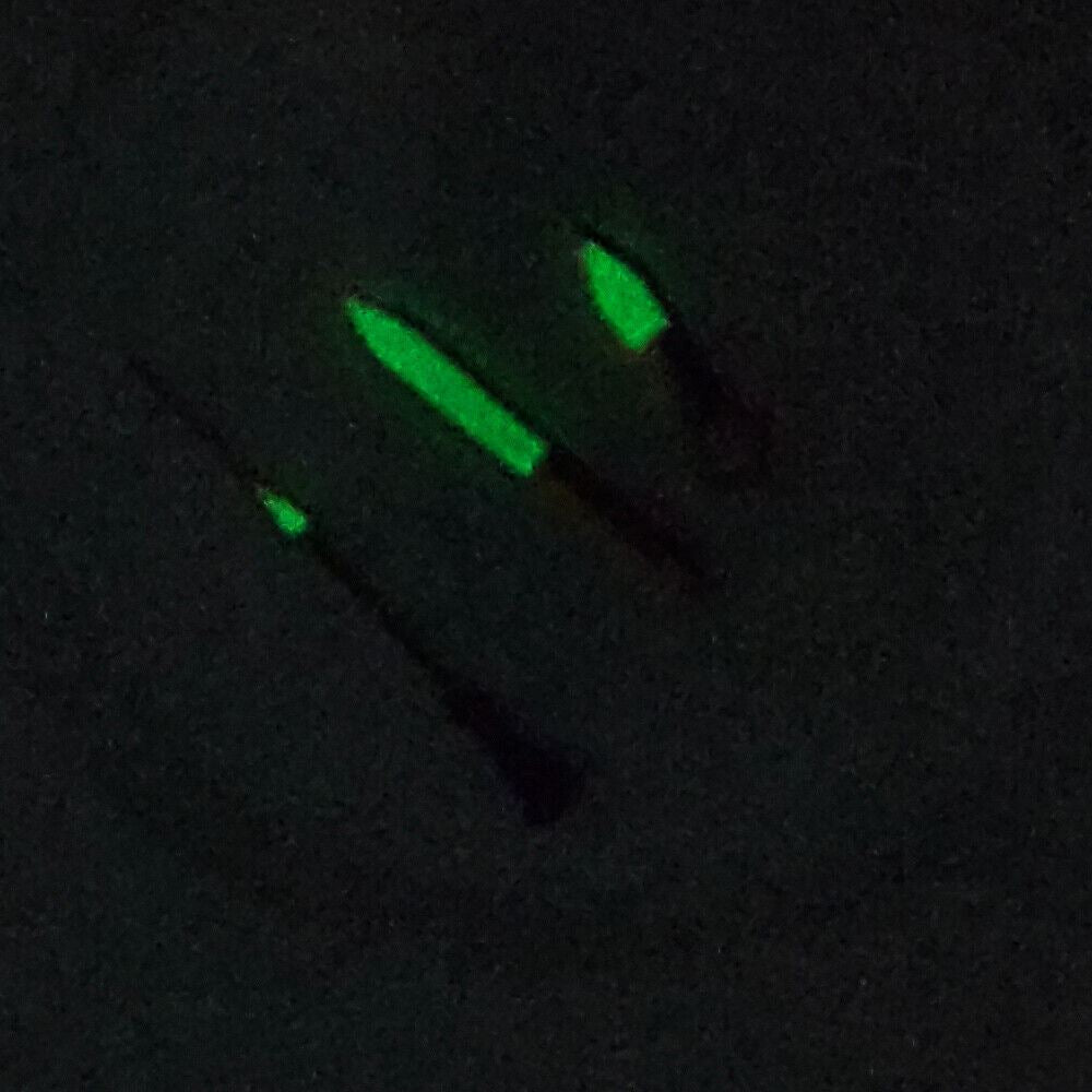 Blue trim green luminous watch hands for NH35A/NH36A movement, precise fit, enhancing dial readability.