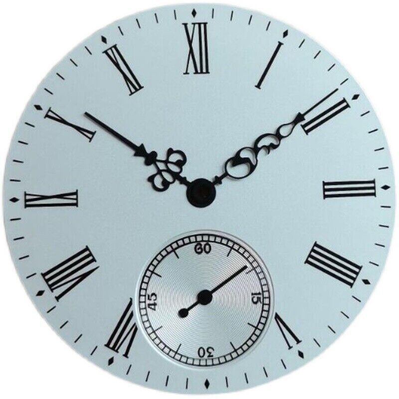 39mm white enamel pilot watch dial, fits ETA6498 & Seagull ST3621, sleek design for watchmakers.