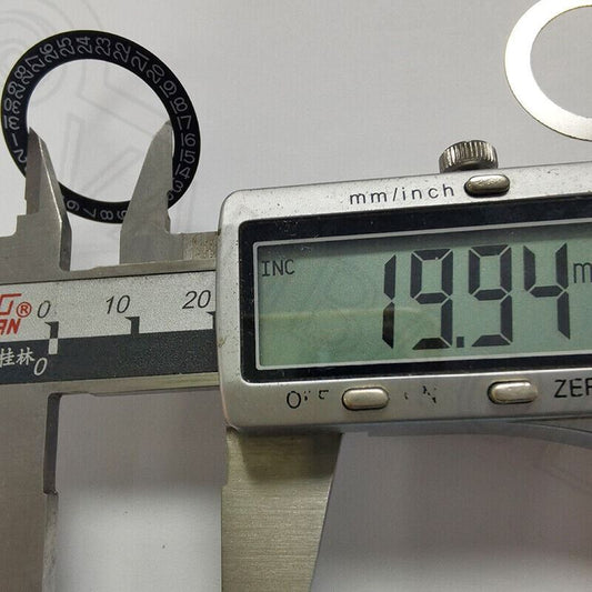 27.2mm black date disk wheel showing date at 3 o?clock for generic watch movements