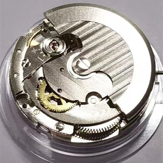 Beijing 2813 silver automatic watch movement for precise mechanical replacement.