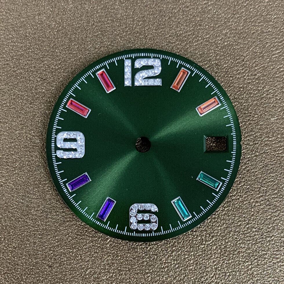28.50mm Color Stone Watch Dial NO Lume Suitable for NH35/NH36 Movement