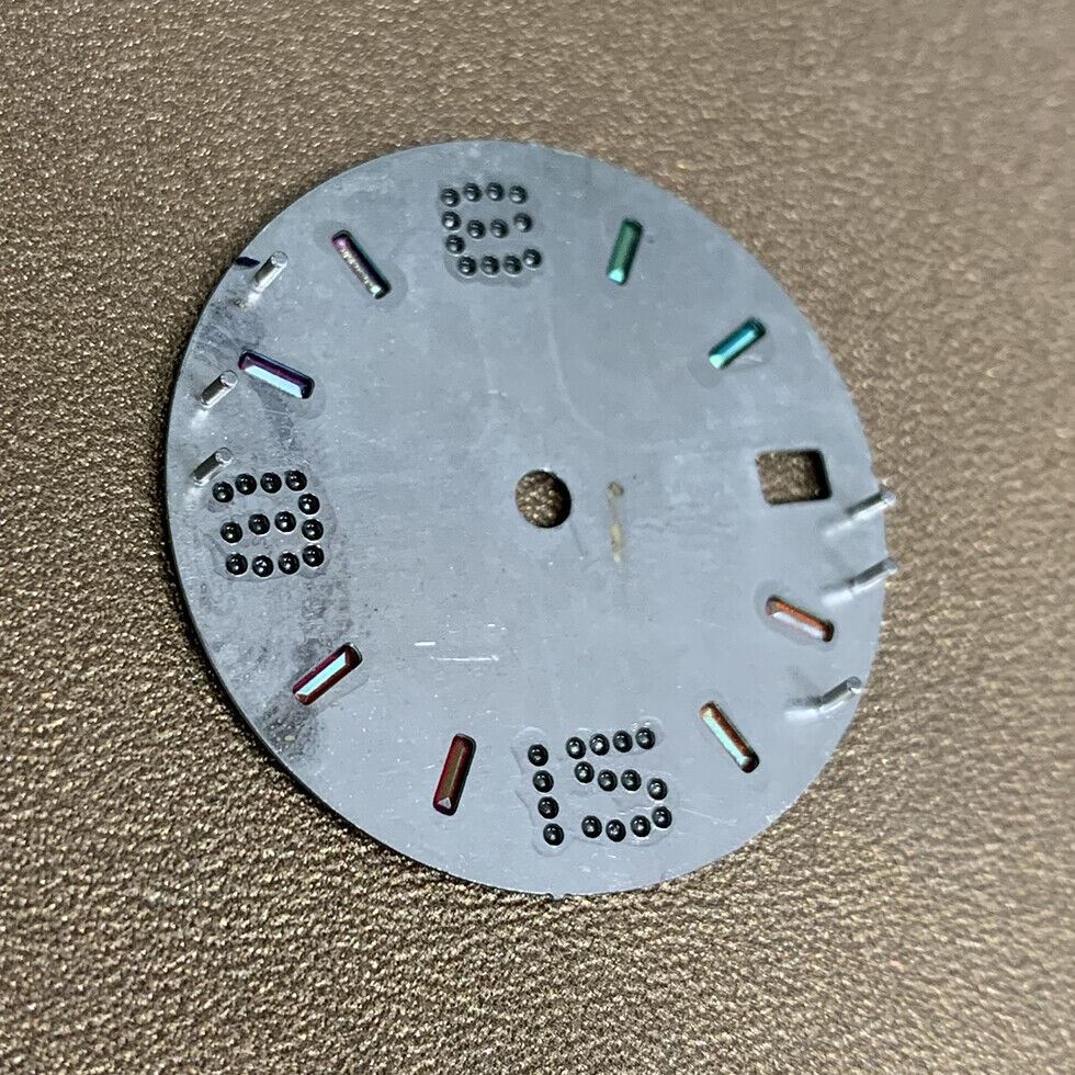 28.50mm Color Stone watch dial for NH35/NH36 movement, no lume, stylish accessory, perfect for custom watch builds.