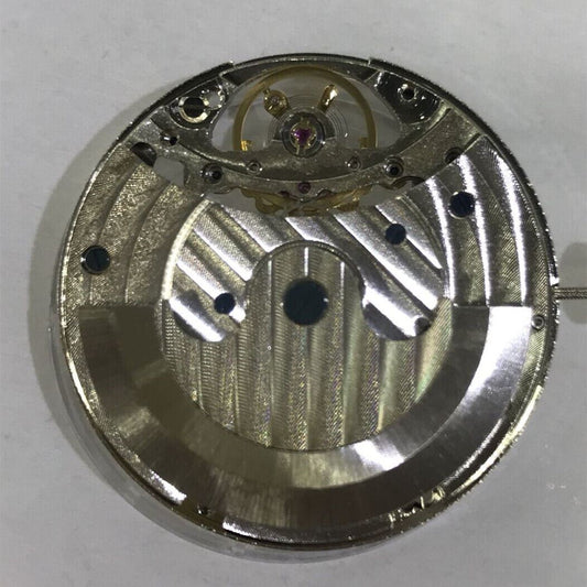 3 Hands Brand New China Made Hollow Carved Automatic Mechanical Watch Movement showing intricate design and craftsmanship