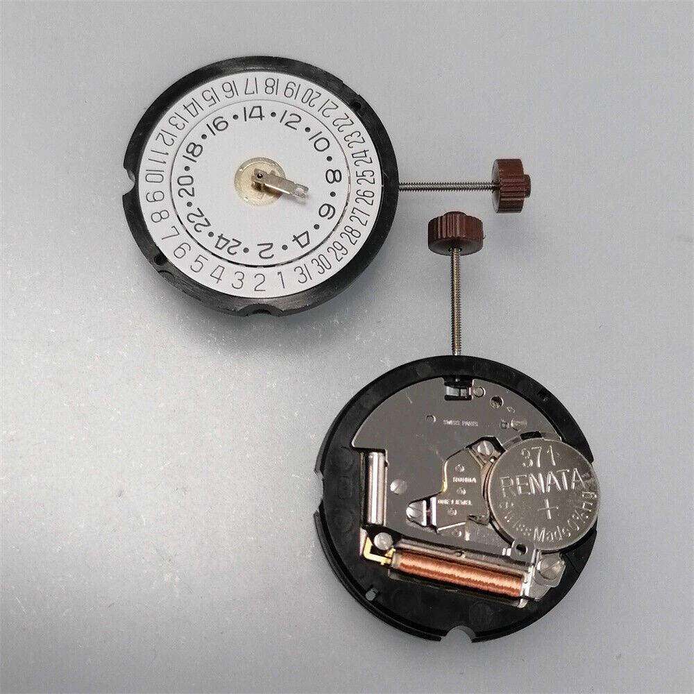 Montre à quartz Ronda 505 24D 505.24D, mouvement date à 6 heures, pièce suisse