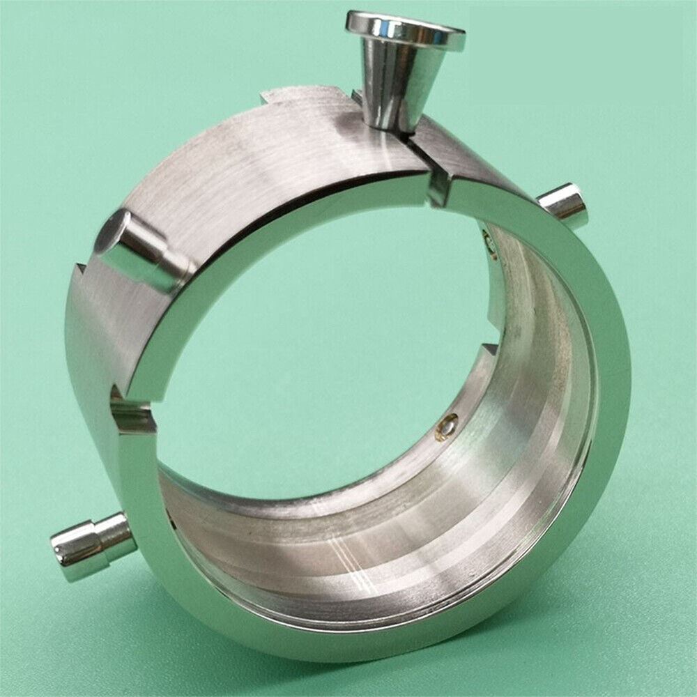 Chromium-plated ETA 7750 movement holder by Generic, durable watch repair tool for precision maintenance.