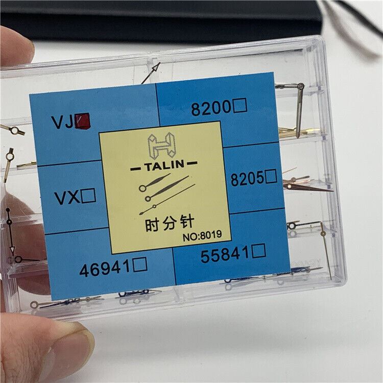 1. Set of 30 quartz watch hands for VJ series movements, includes small, minute, and hour hands.