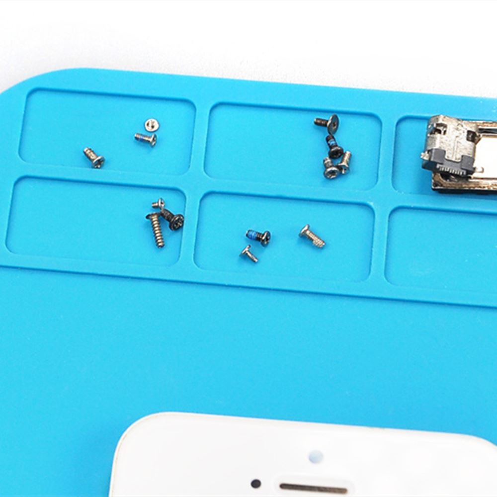 TE509 silicone insulation pad 30x20cm for watch repair, thermostable and anti-corrosive tool mat.
