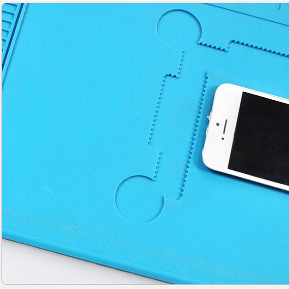 Silicone insulation pad TE505, 45x30cm, thermostable and anti-corrosive for watch repair tools.