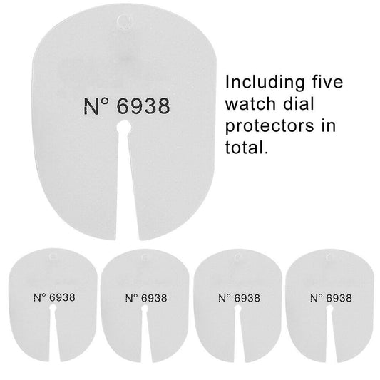 1. Durable 5pcs watch dial protector pads for safe watch hand removal and replacement.