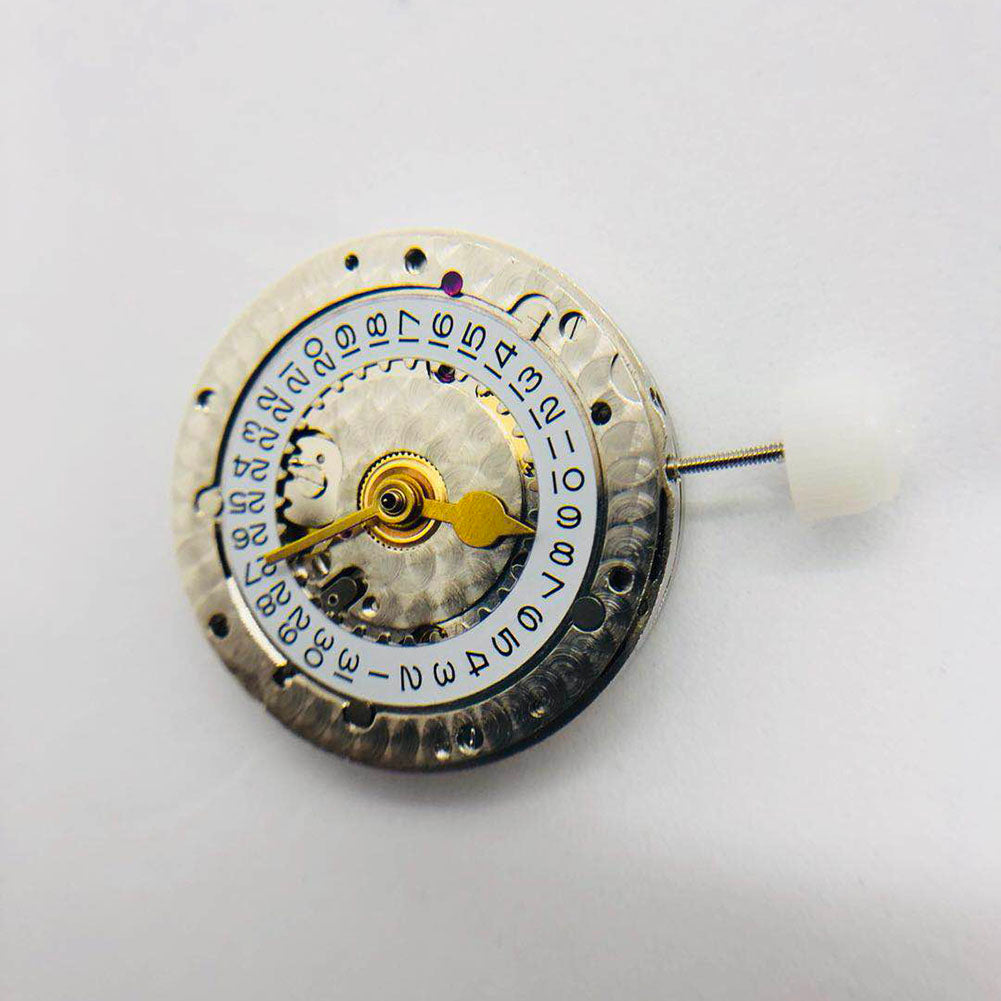 3186 Movement with GMT function and engraved details, blue balance spring for accurate watch accessories.
