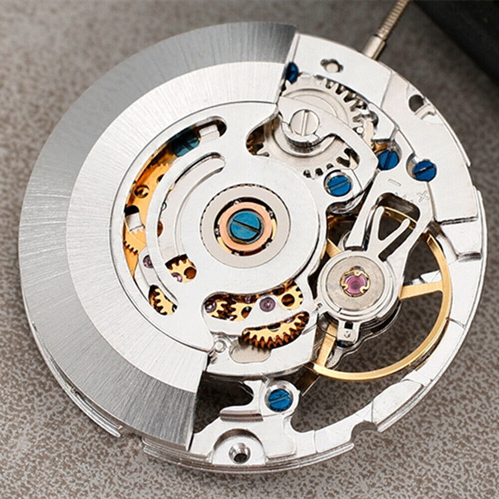 Mouvement mécanique automatique à 3 aiguilles creuses argenté HZ6600A fabriqué en Chine