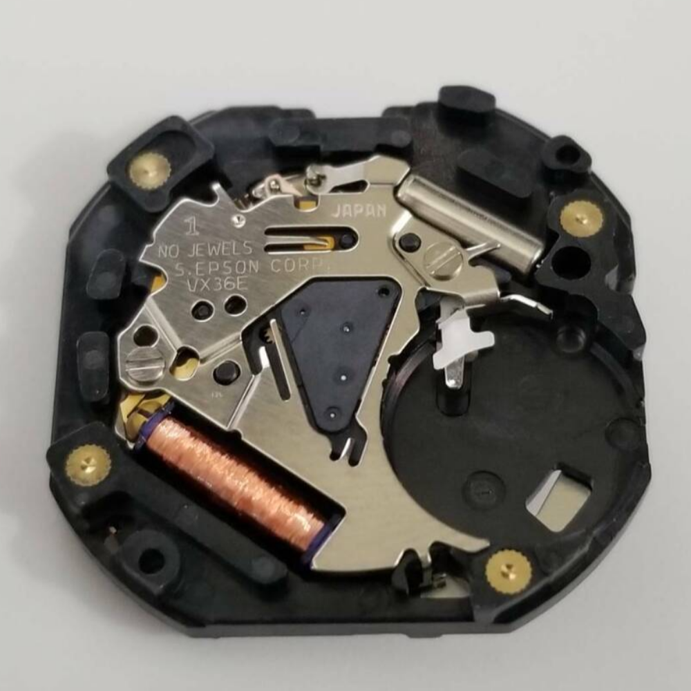 Epson VX36 quartz watch movement replacement part for accurate timekeeping in watch accessories.