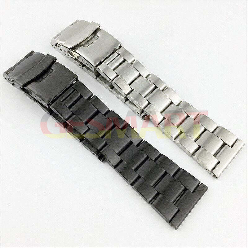 Durable Diving Silk leather watch band with double lock buckle for 18-26mm watches.