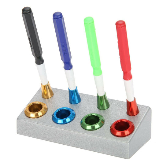 Portable watch oiling kit with 4 oil cups and pens for precise movement lubrication, ideal for watch repair.