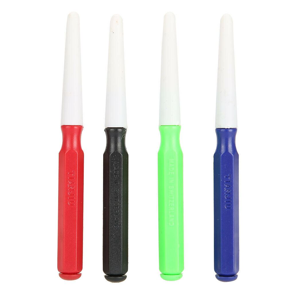 Portable watch oiler kit with 4 oil cups and pens for precise watch movement lubrication during repairs.