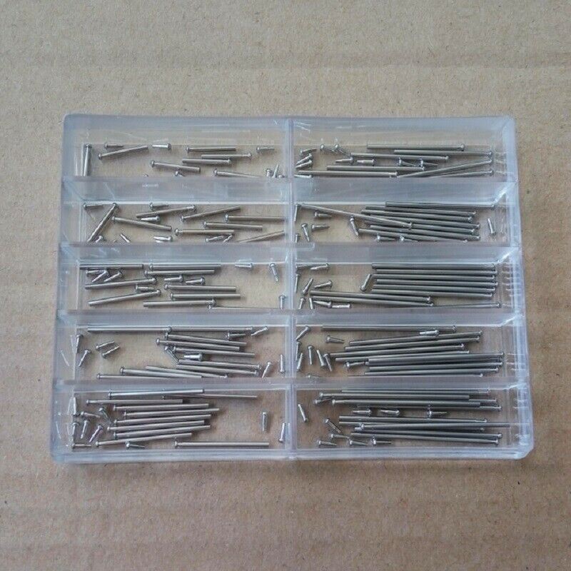 Durable 1.0mm thick spring bar, fits 8-26mm watch band tubes for secure attachment.