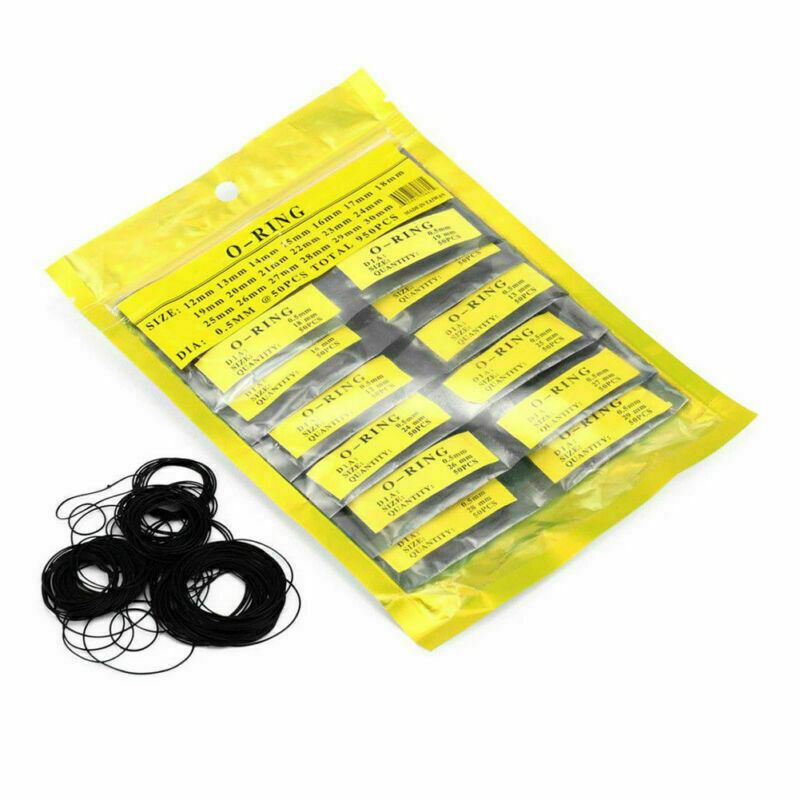 Set of 500 durable rubber O-rings 31-40mm for watch back cover sealing, ensuring water resistance and secure fit.