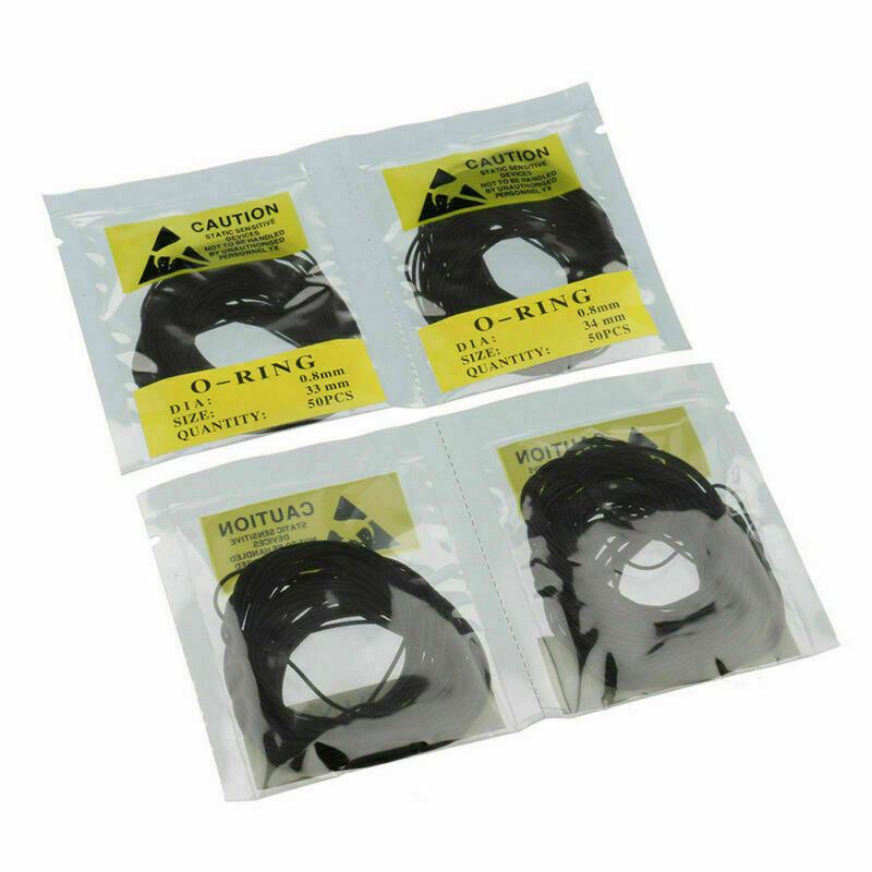 Set of 500  rubber O-rings sized 31-40mm for secure watch back cover sealing.
