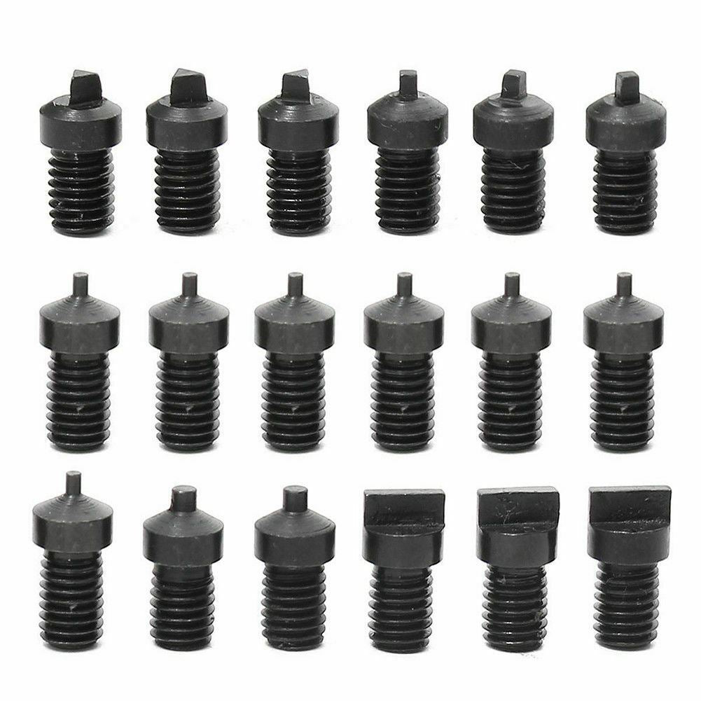 Adjustable 55cm watch back case opener wrench with 18 bits for precise battery replacement.