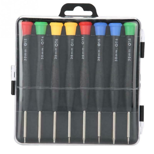 8pcs screwdriver set for electronic watches and jewelry, precise tools for delicate repairs.