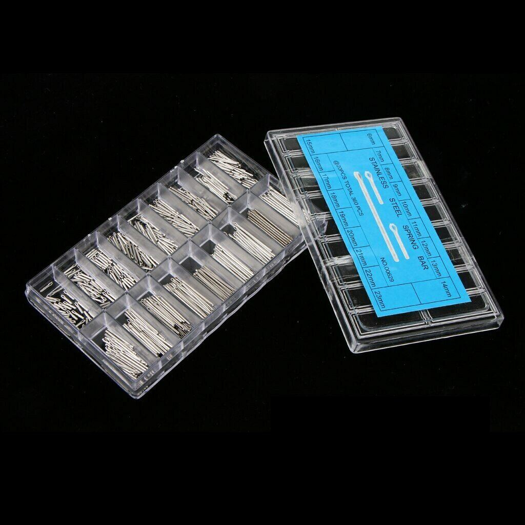 360 Pieces Watch Band Split Pins Stainless Steel With Double Flange Connector