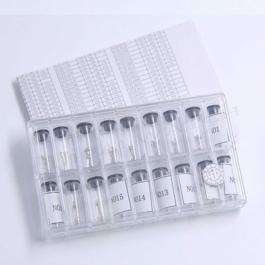 180PCS silver hour, minute, and second hands set for watch repair, precise replacement parts.