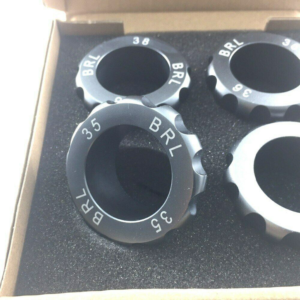 Set of 4 BRL watch case openers for precise repair and case back removal in watch maintenance.