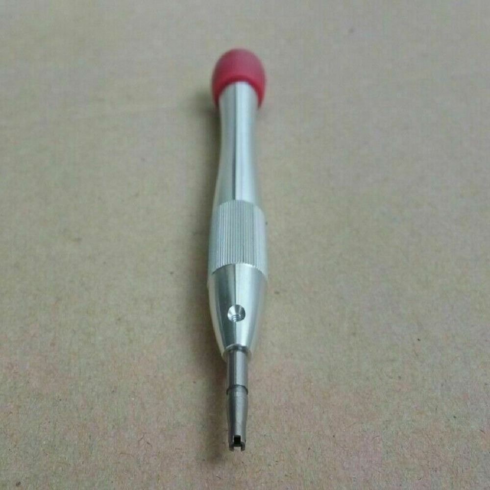 Watch screwdriver case with 5 prong spokes for precise Richard Mille watch repairs and screw removal.