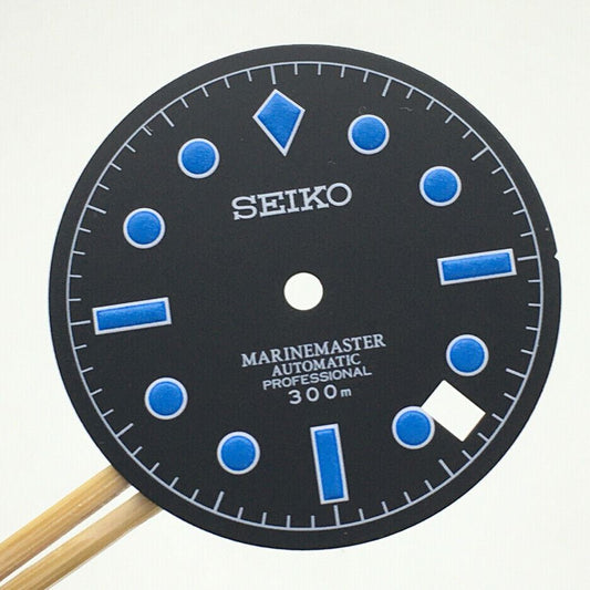 Luminous 28.5mm watch dial for NH35 movement, perfect replacement part for watch accessories.