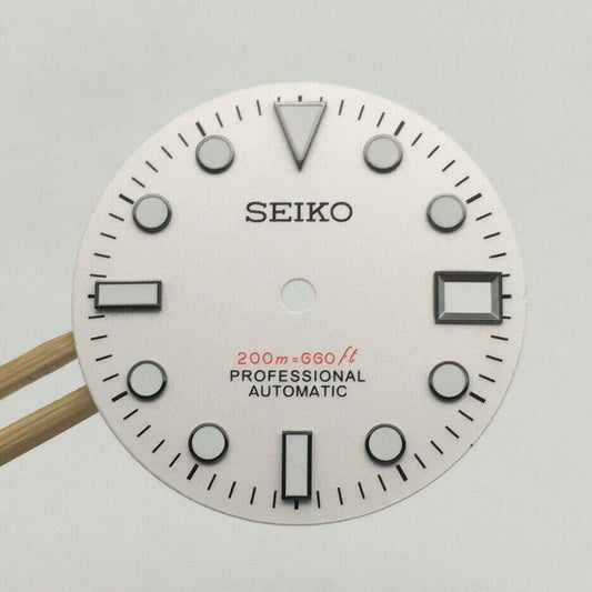 28.5mm luminous watch dial for NH35 movement, enhancing visibility in low light, ideal for watch repair.