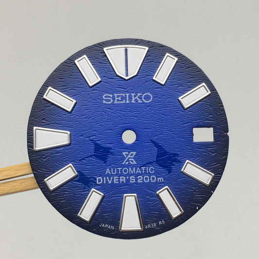 28.5mm luminous watch dial for NH35 movement, ideal for upgrading watch parts
