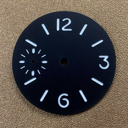 Luminous 34.5mm watch dial by Seagull for ETA6497/6498 ST3600 ST3620 movements.