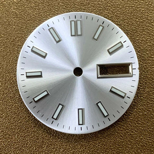 28.5mm luminous watch dial, compatible with NH35 movement for replacements
