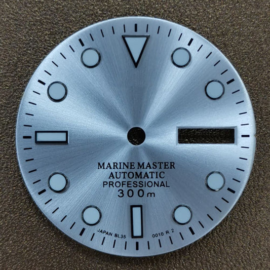 29mm luminous watch dial for NH35 NH36 movement, perfect replacement from, enhancing readability.