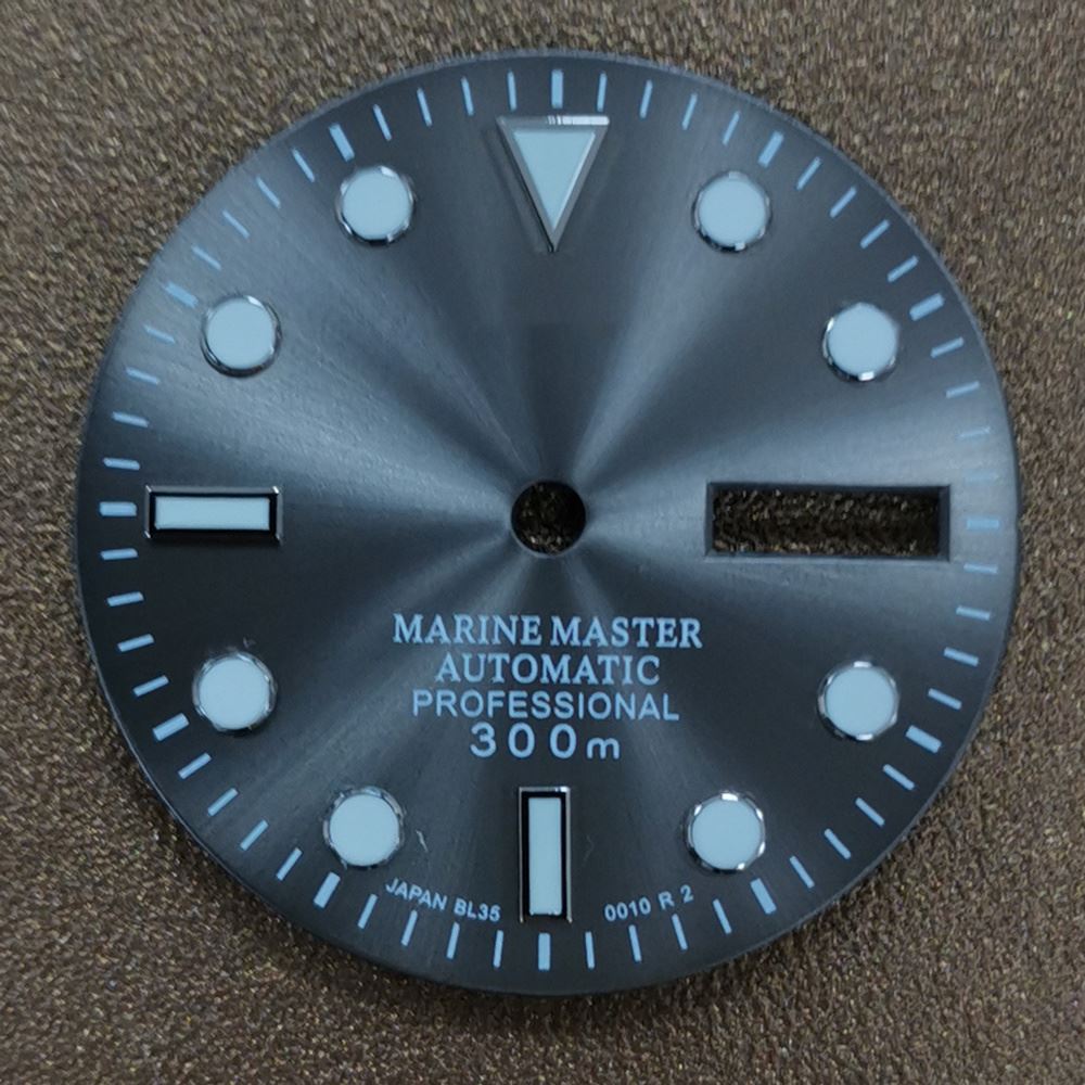 29mm luminous watch dial for NH35 NH36 movement, perfect replacement from, enhancing readability.