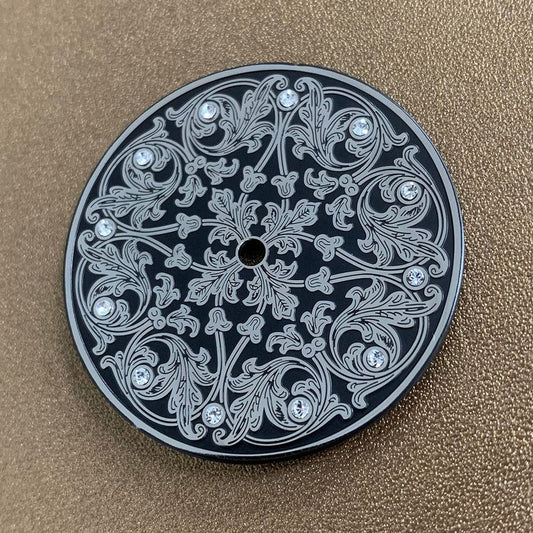 36mm 3D carved watch dial compatible with Swiss ETA 6497/6498 and Seagull ST3600, ST3620 movements.