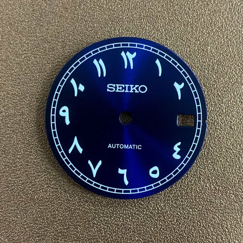 28.5mm Arabic Font Watch Dial Luminous Suitable for NH35 Movement Watch Parts