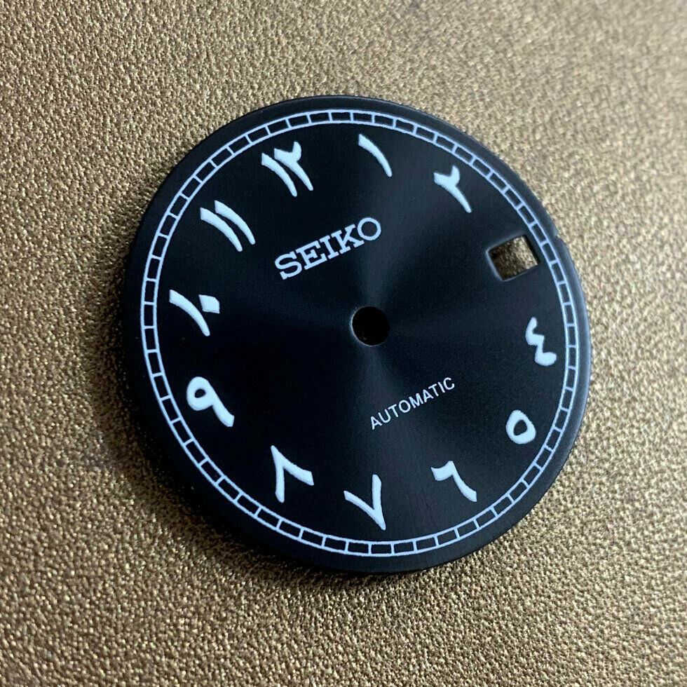 28.5mm Arabic Font Watch Dial Luminous Suitable for NH35 Movement Watch Parts