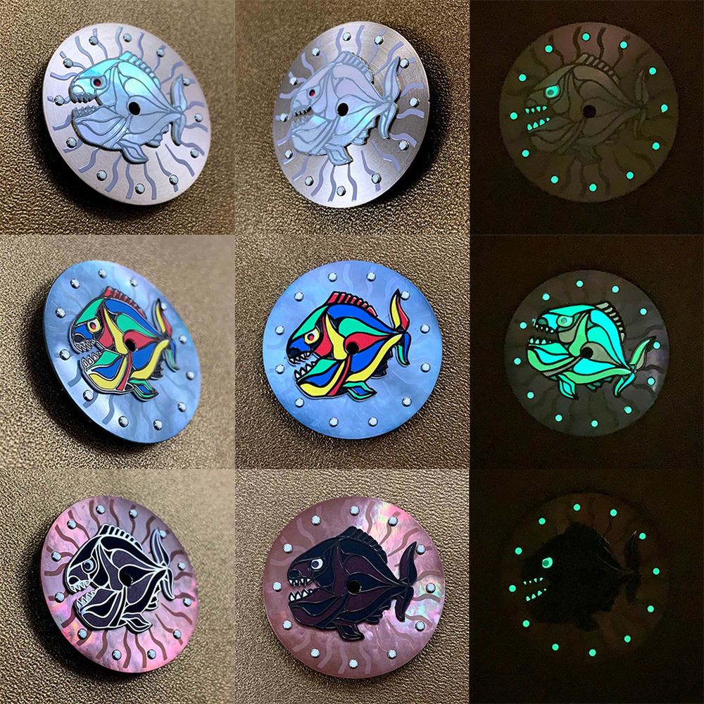 28.5mm pearl watch dial, compatible with ETA 2836/2824 movements for precise repairs.