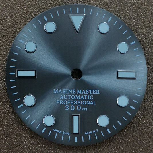 29mm luminous watch dial for NH35 NH36 movement, perfect for precise timepiece replacements.