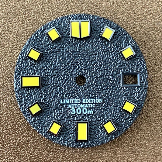 28.5mm colorful watch dial for NH35 movement, vibrant replacement part.