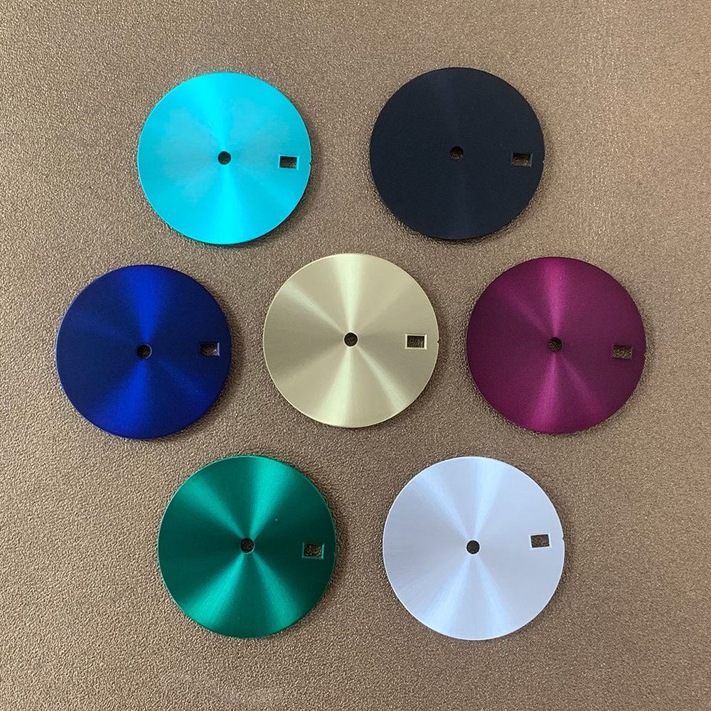 28.5mm Watch Dial Shined for NH35 Movement Watch Parts Single Calendar