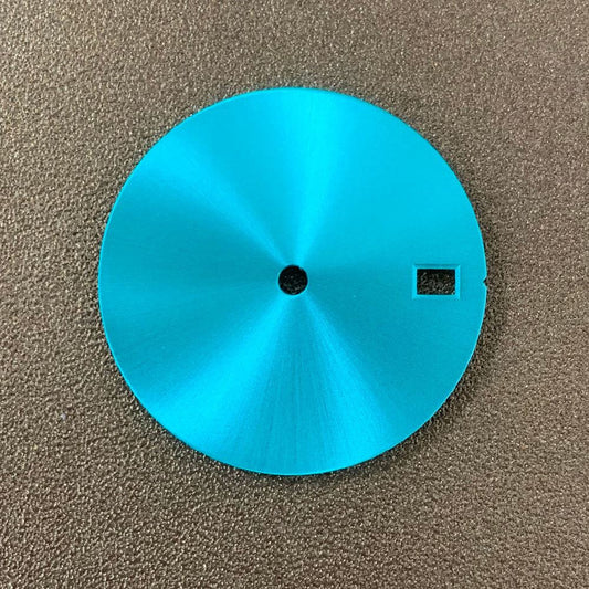 28.5mm polished watch dial for NH35 movement, no calendar, perfect watch part upgrade